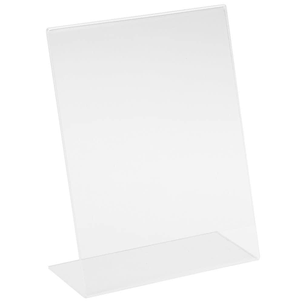 Cal-Mil 515 Tabletop Menu Card Holder - 5" x 7", Acrylic, Clear