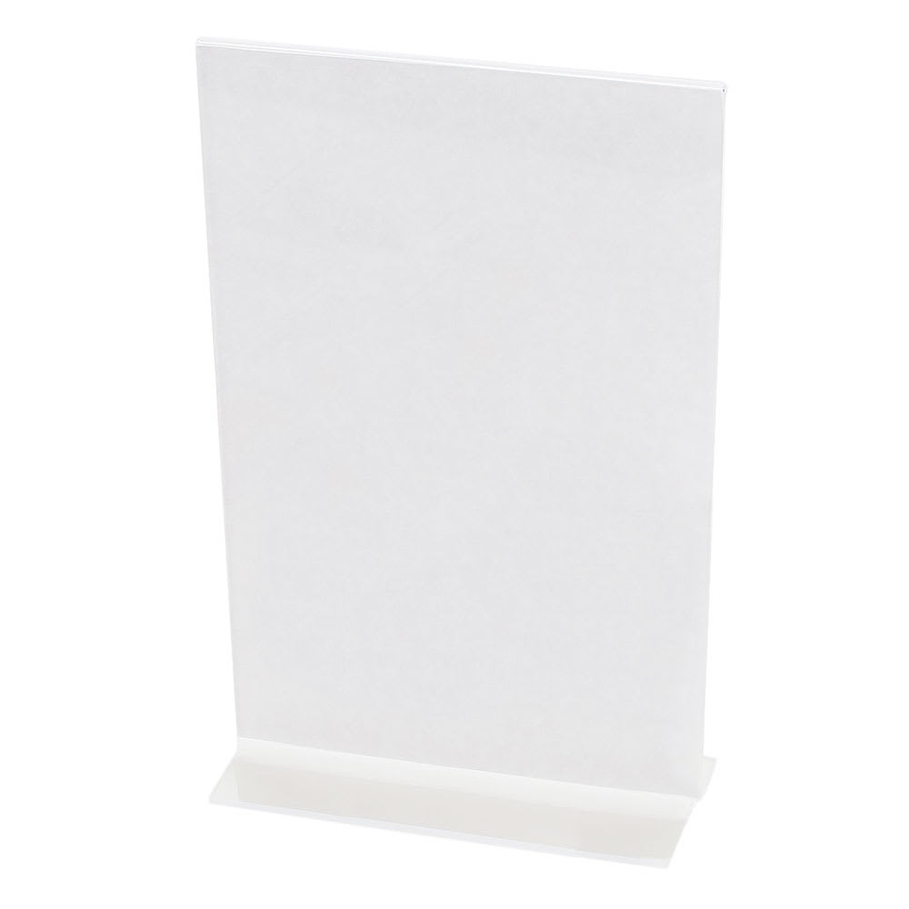 Cal-Mil 524 Tabletop Menu Card Holder - 5 1/2" x 8 1/2", Acrylic
