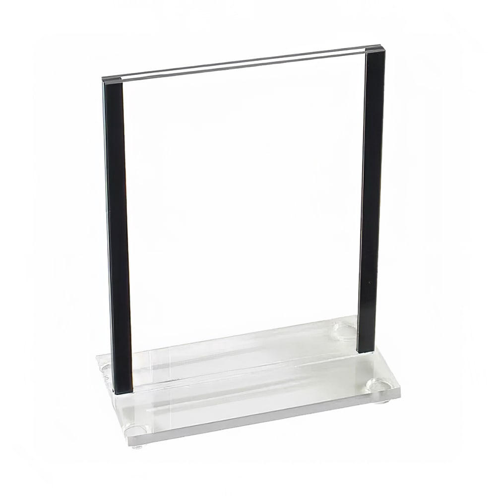 Cal-Mil 534-13 Tabletop Menu Card Holder - 4" x 6", Acrylic, Clear