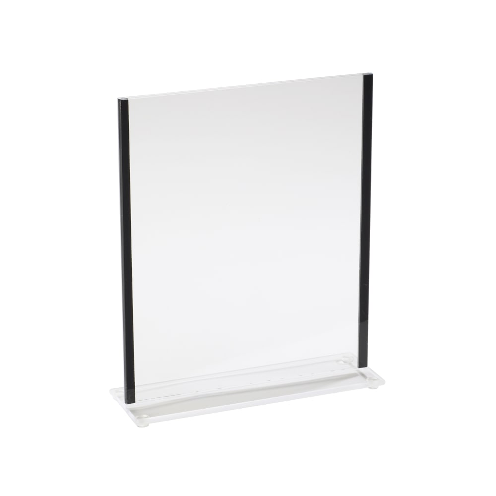 Cal-Mil 536-13 Tabletop Menu Card Holder - 8 1/2" x 11", Acrylic, Clear