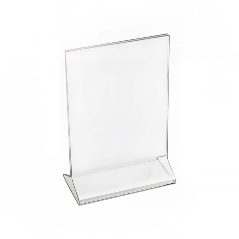 Cal-Mil 538 Tabletop Menu Card Holder - 5" x 7", Acrylic