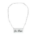 Cal-Mil 618-3 Hanging "Hot Water" Sign w/ 24" Chain for Coffee Urns, Silver thumbnail 3