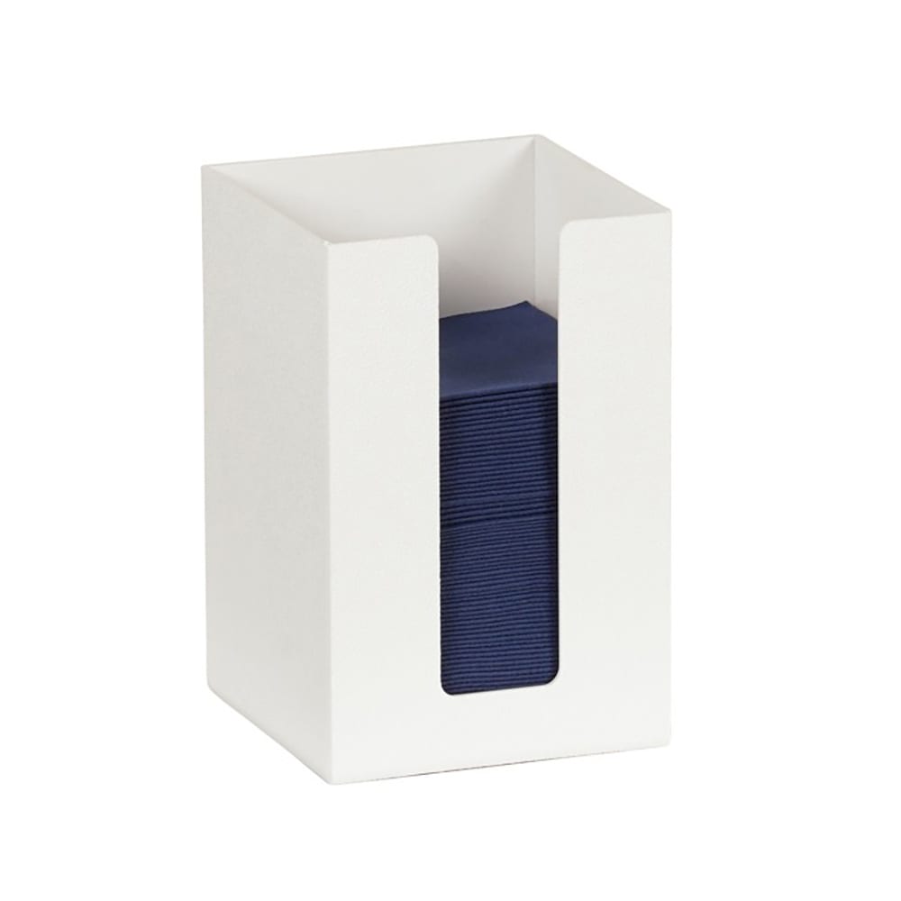 Cal-Mil 635-15 5 1/2" Square Napkin Holder - ABS, White