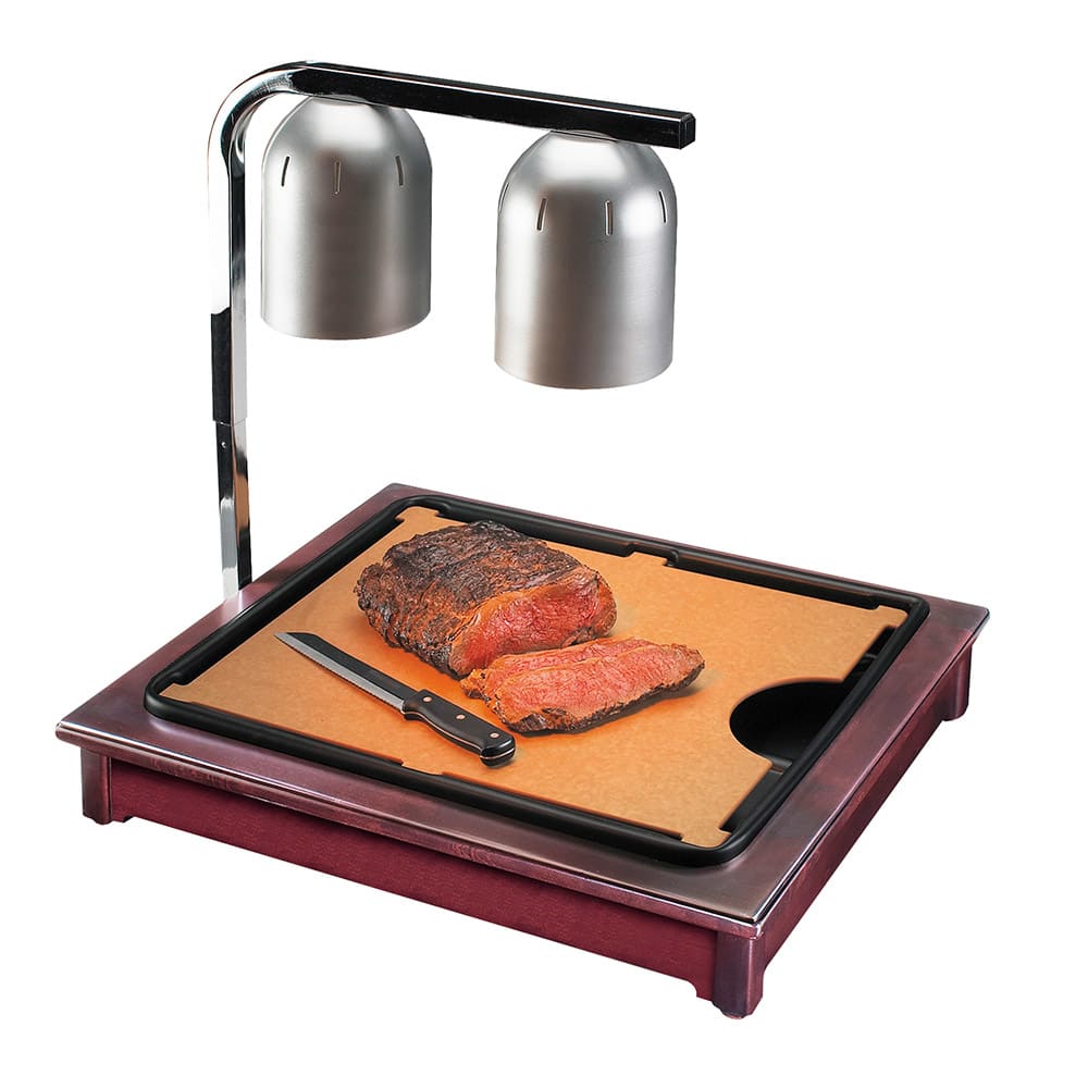 Cal-Mil 810-52 Carving Station w/ 18" x 22" Cutting Board & Drip Tray, Dark Wood