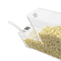 Cal-Mil 927 Countertop Acrylic Topping Bin, 4" x 11" x 7", Magnetic Lid thumbnail 3