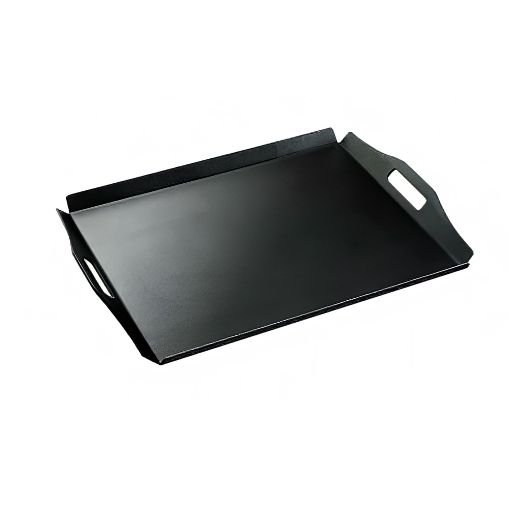 Cal-Mil 930-2-13 Low Profile Room Service Tray - 16"L x 13"W, Plastic, Black