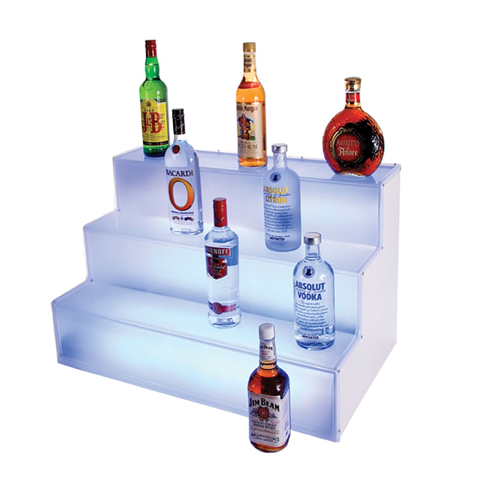 Cal-Mil LQ31 3 Tier Liquor Display - Frost