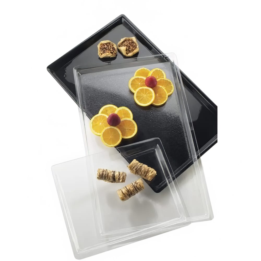Cal-Mil P235-12 Rectangular Display Tray - 26" x 18", Acrylic, Clear