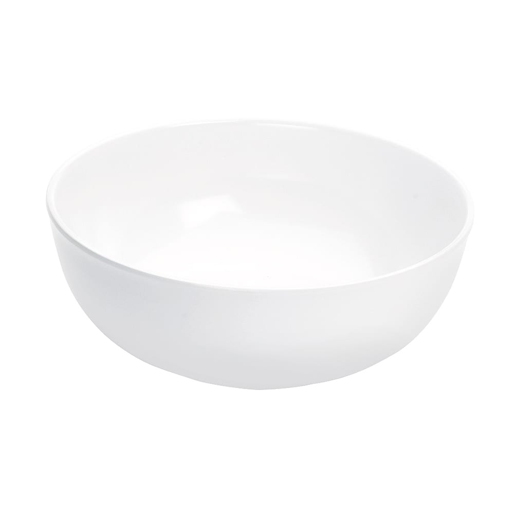 Cal-Mil SR850 4 qt Round Melamine Serving Bowl, White