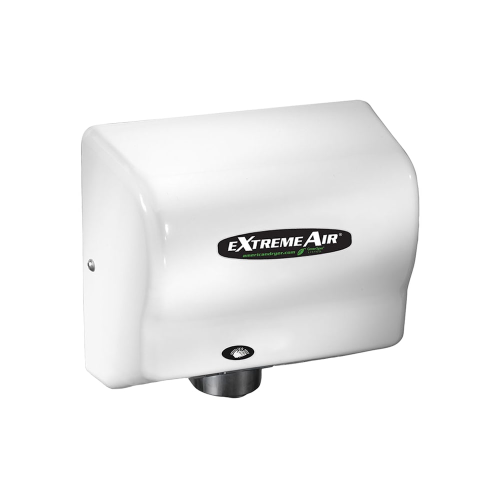 American Dryer Automatic Hand Dryer w/ 10 Second Dry Time - White ABS, 100 240v/1ph (GXT9)