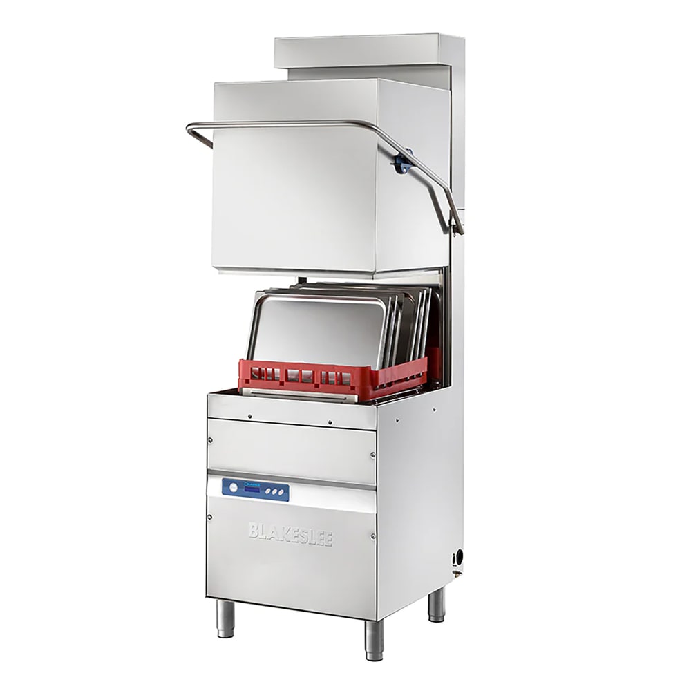 Blakeslee D-18V-3 High Temp Door Type Dishwasher w/ 30 Racks/hr Capacity - Built-in Booster, 220-240v/3ph