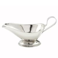 Browne Gravy Boat, 3 oz, Stainless Steel, Gadroon Base (515039) thumbnail 2