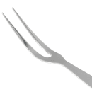 Browne Elite 11" 2-tine Meat Fork, Stainless Steel, Mirror Finish (573150) thumbnail 6