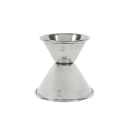 Browne Double Jigger - 0.75 & 1.5 oz., Stainless Steel, Polished Outside (1291) thumbnail 2
