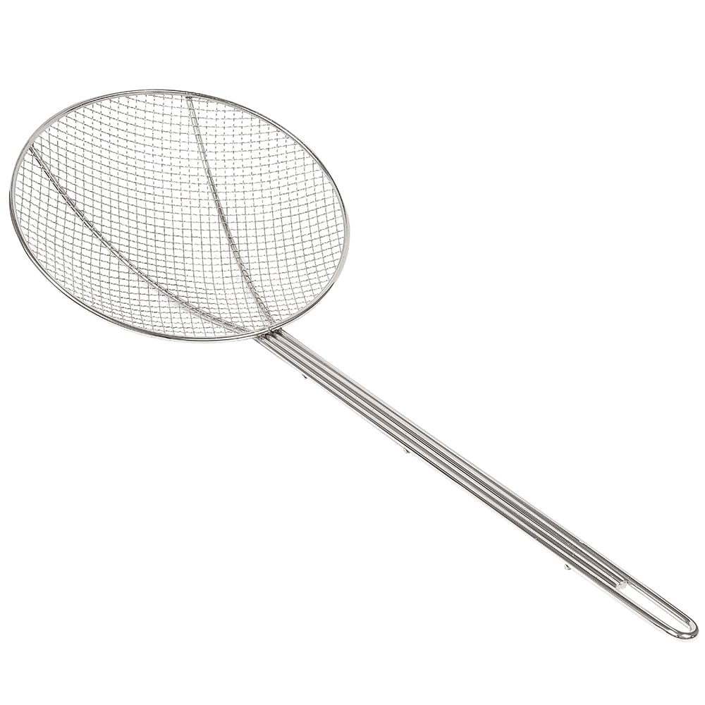 Browne 9" Round Skimmer w/ Long Hooked Handle, Square Mesh (1309T)