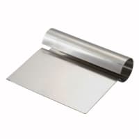 Browne Dough Cutter/Scraper - 5" x 4 1/2", Stainless Steel (574263) thumbnail 2