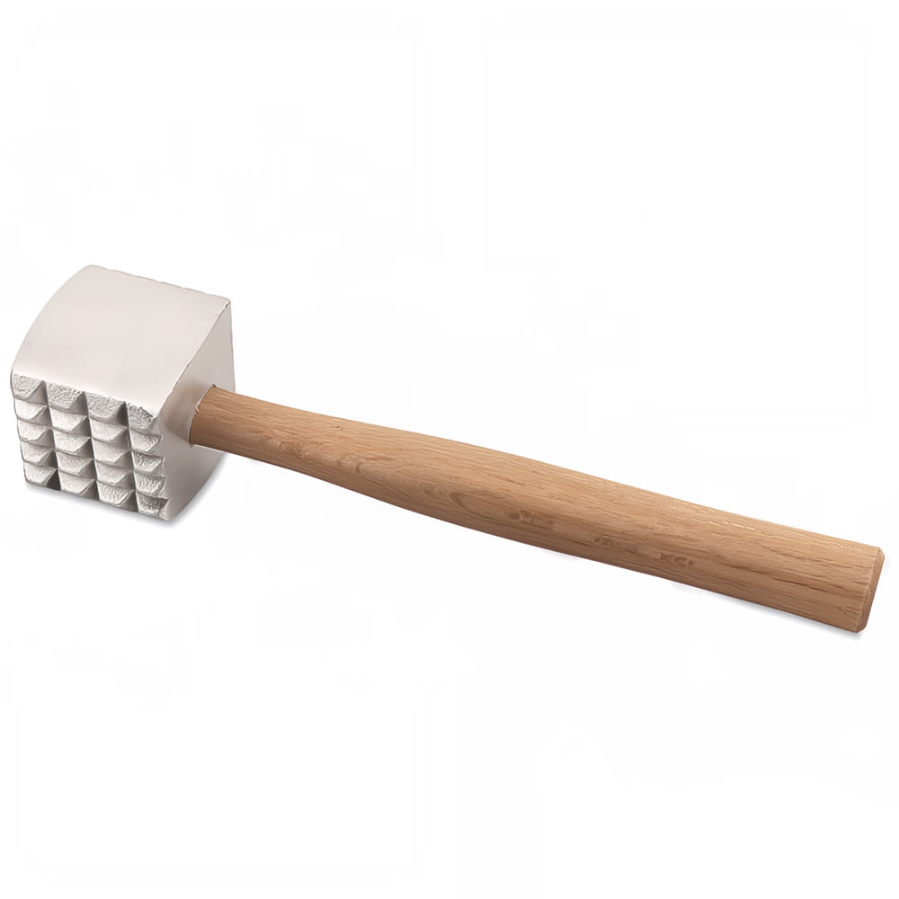 Browne Meat Tenderizer, 3 x 3" Mallet, 11 3/4 in, Aluminum Head & Hardwood (574725)