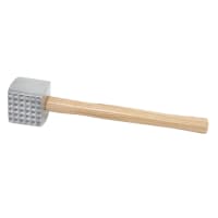 Browne Meat Tenderizer, 3 x 3" Mallet, 11 3/4 in, Aluminum Head & Hardwood (574725) thumbnail 2