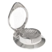 Browne Egg Slicer, 4 4/5" Diameter, Polished Aluminum (746685) thumbnail 3