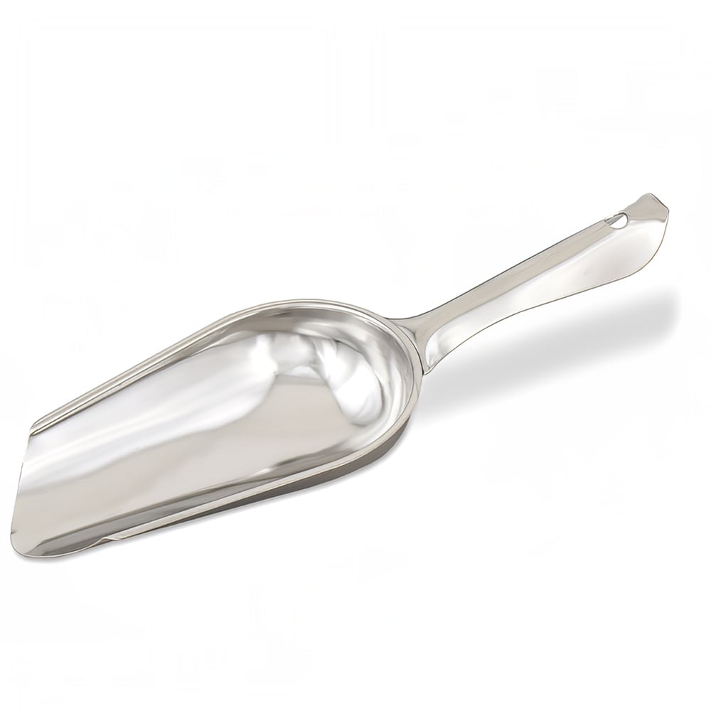 Browne 3 3/10 oz Round Ice Scoop - Stainless Steel (574214)