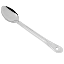 Browne 13" Solid Stainless Serving Spoon w/ Grooved Handle (2760) thumbnail 2