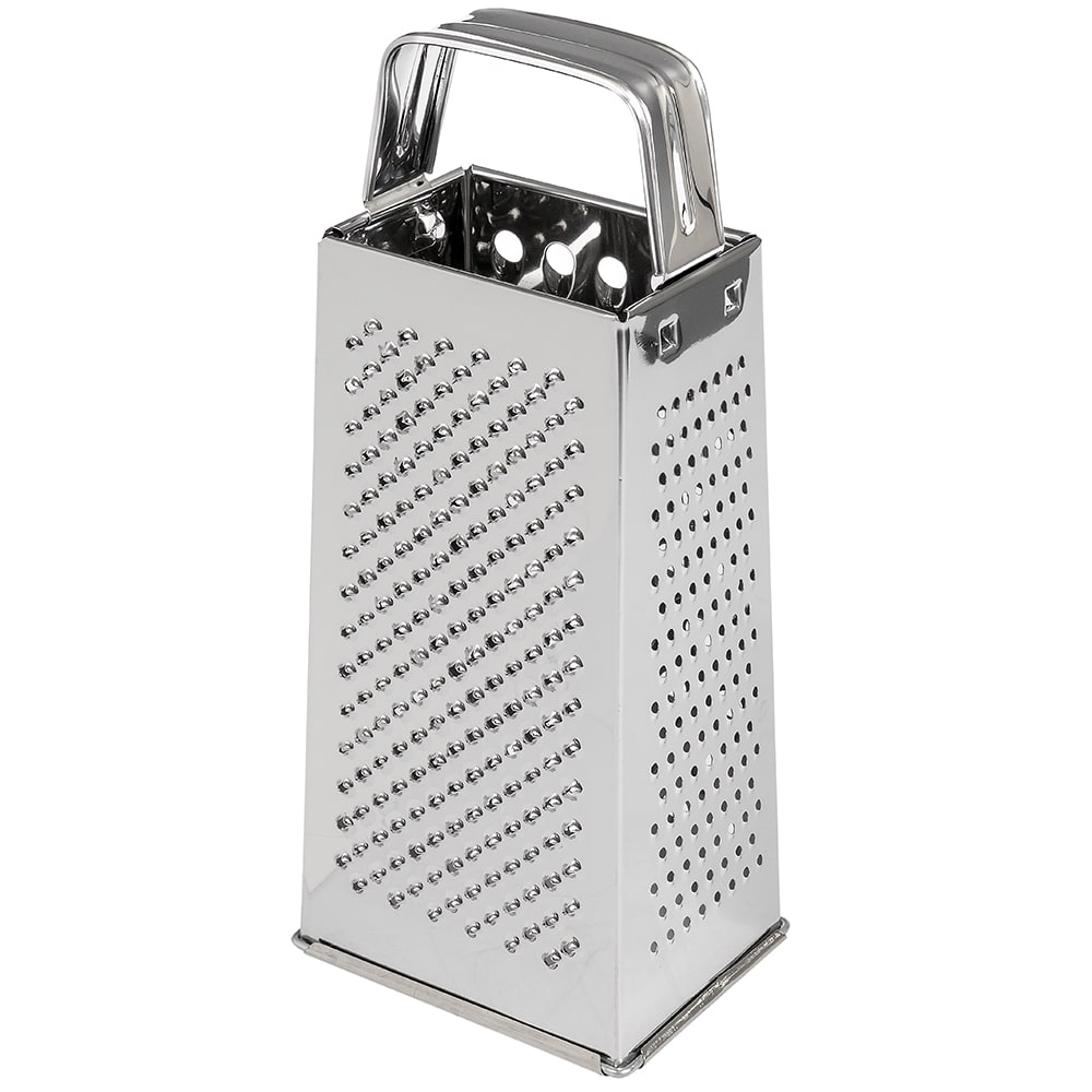 Browne Square Cheese Grater, 2 Grating & 2 Slicing Surfaces, Stainless (3199)