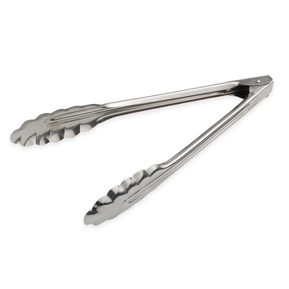 Browne 9 1/2"L Stainless Utility Tongs (57527)