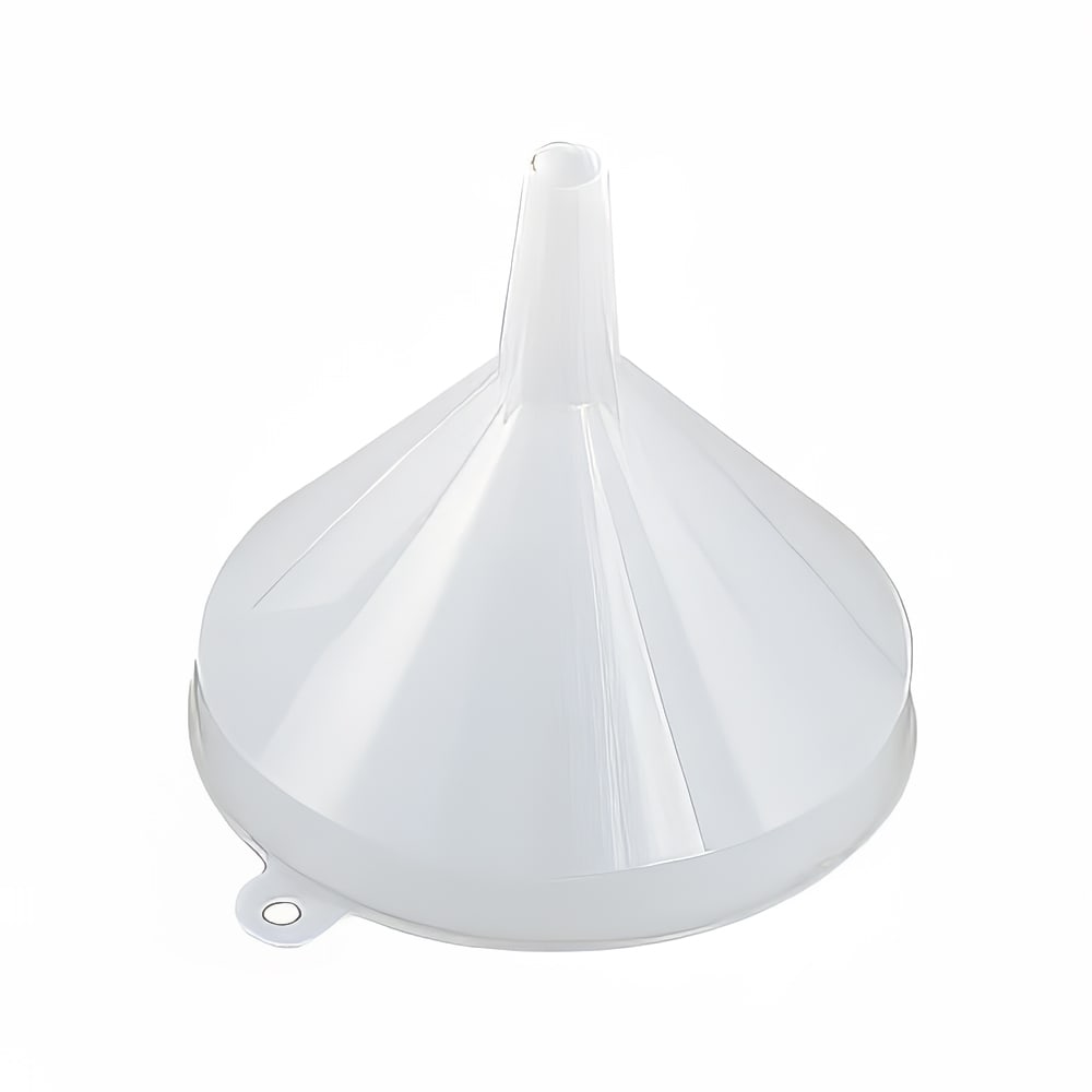 Browne 8 oz Funnel - Plastic, White (368)