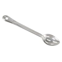 Browne 13" Slotted Serving Spoon w/ Grooved Handle, Medium Stainless (572133) thumbnail 2