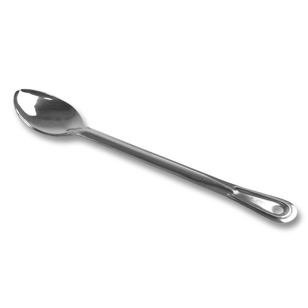 Browne 15" Solid Serving Spoon w/ Grooved Handle, Stainless (572151)