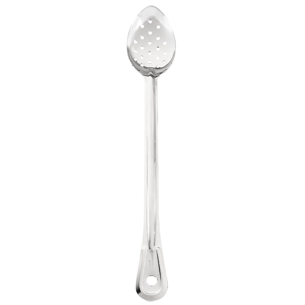 Browne Serving Spoon, 18 in, Perforated, Extra Long Handle, Stainless Steel (4783P)