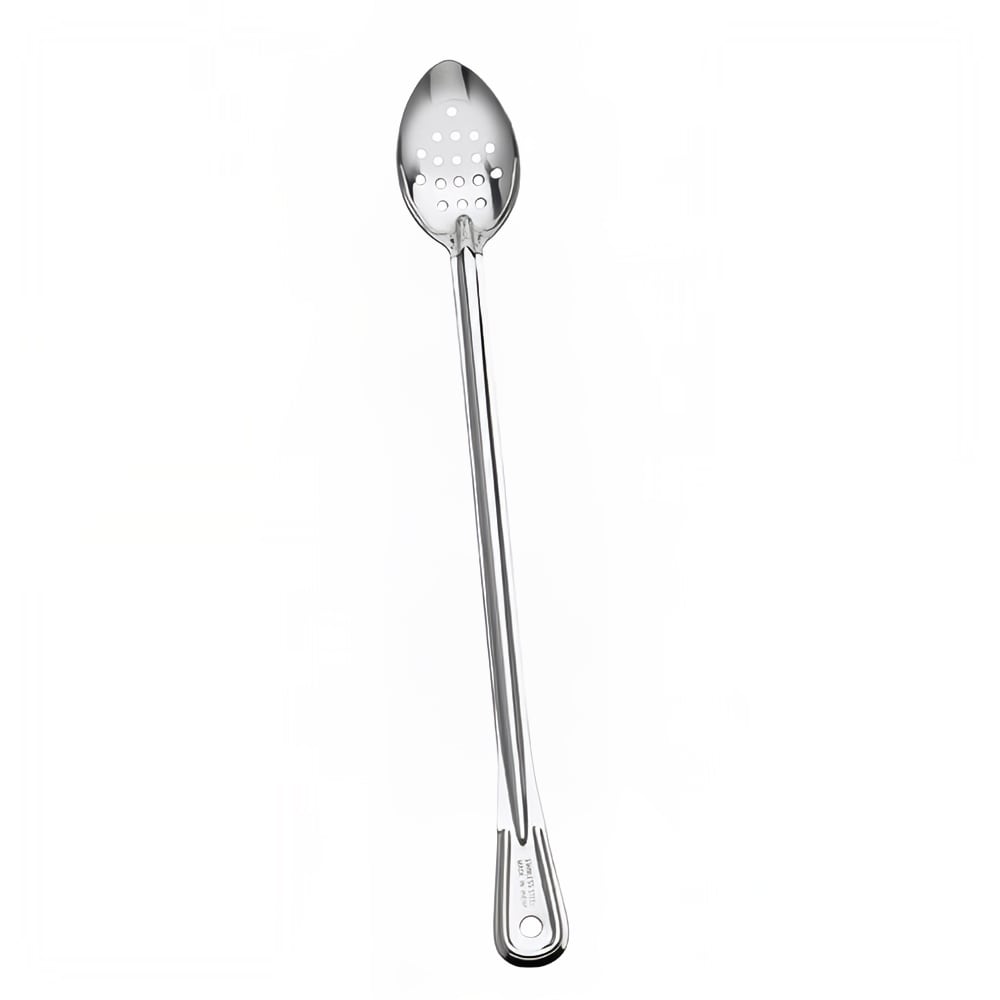 Browne Serving Spoon, 21 in, Perforated, Extra Long Handle, Stainless Steel (4784P)