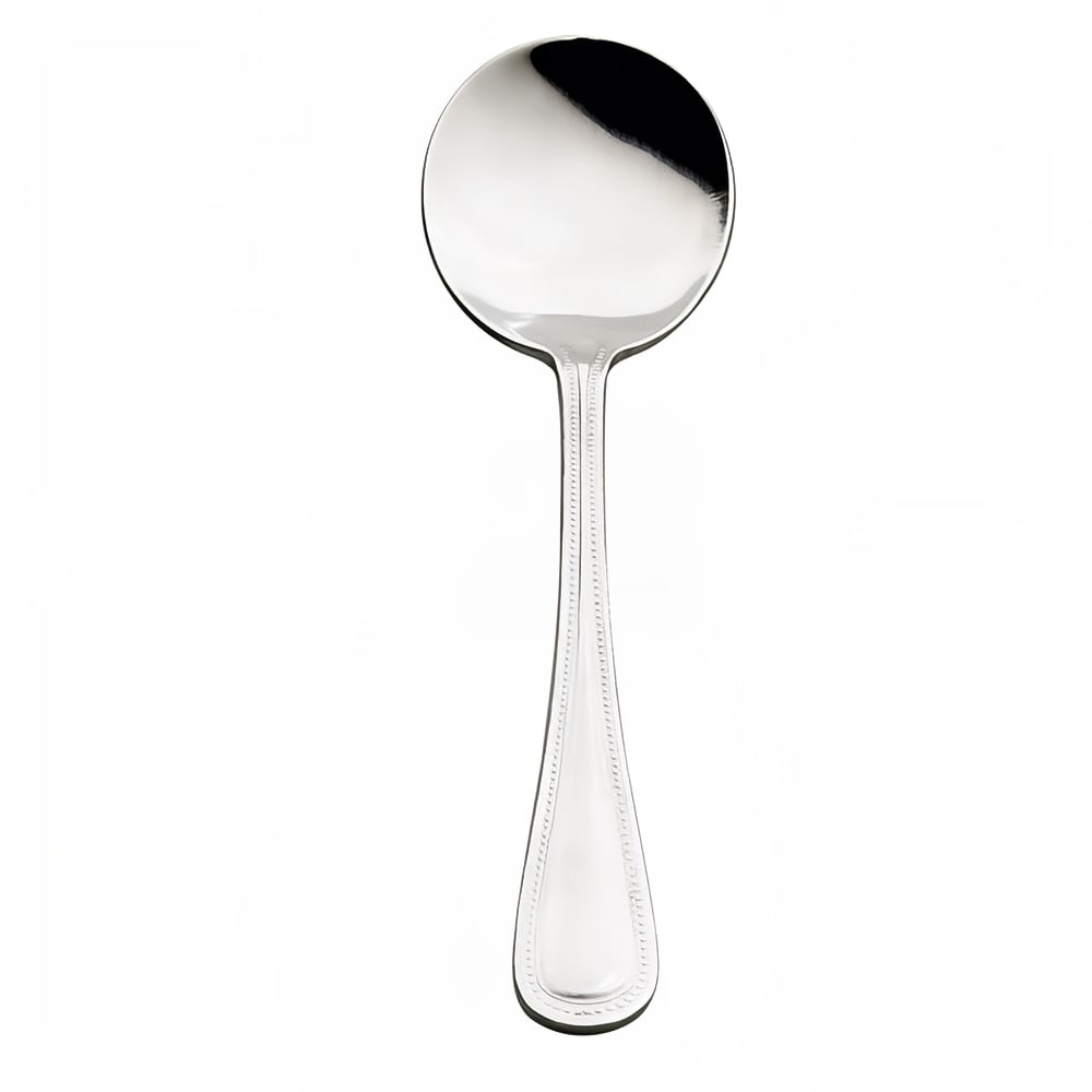 Browne 6 2/7" Bouillon Spoon with 18/0 Stainless Grade, Contour Pattern (502917)