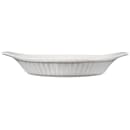 Browne 8 oz. Porcelain, Oval, Lasagna Baking Dish, White (564011) thumbnail 2