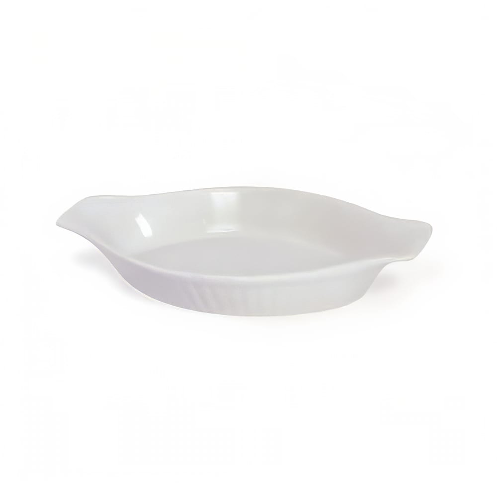 Browne 12 oz. Porcelain, Oval, Lasagna Baking Dish, White (564013)