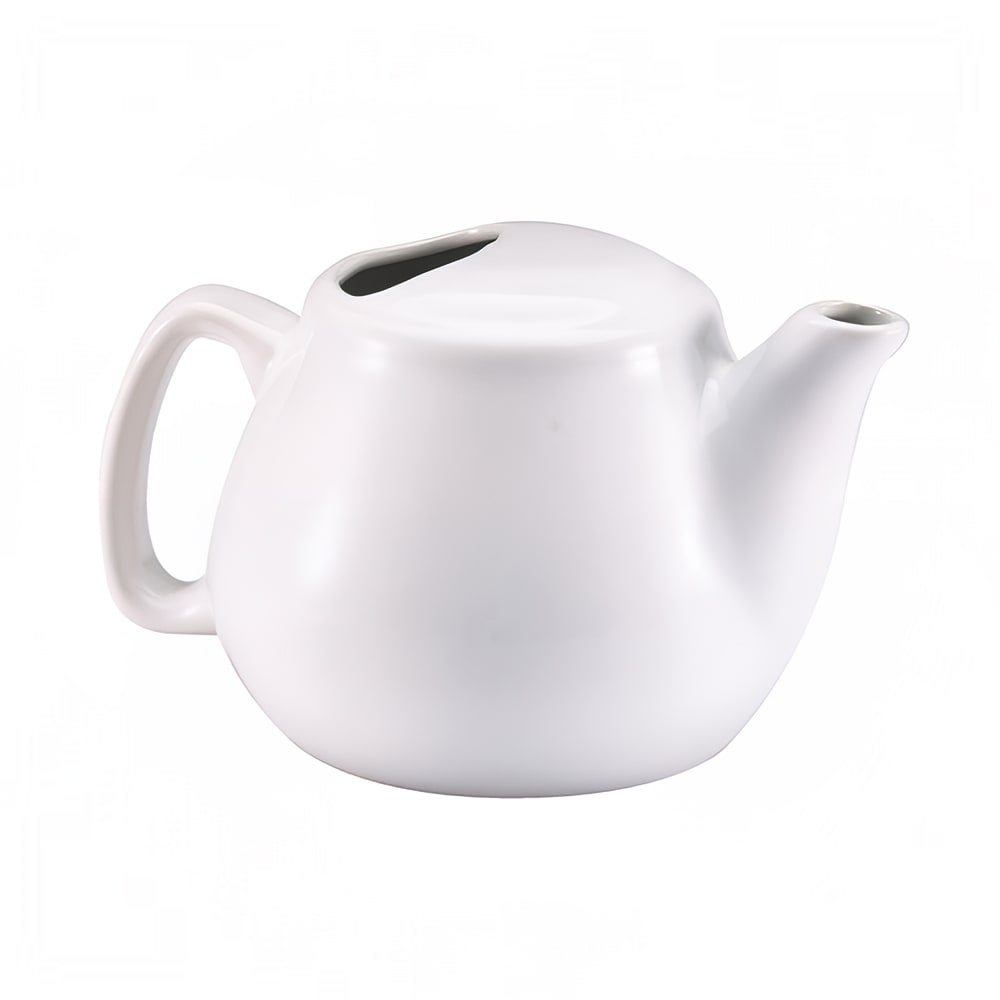 Browne 16 oz White Ceramic Teapot (564023W)