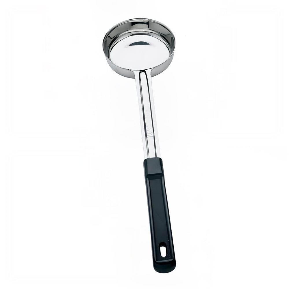 Browne 4 oz Spoodle - Solid, Stainless Steel, Black Plastic Handle (5757240)