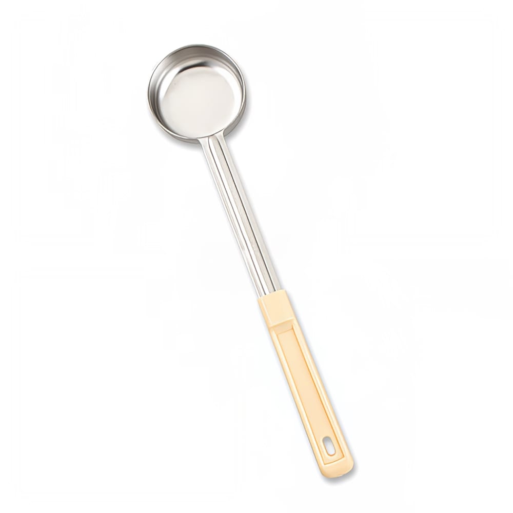 Browne 3 oz Food Portioner, 10 3/4 in, Solid, Grooved Beige Plastic Handle (5757430)