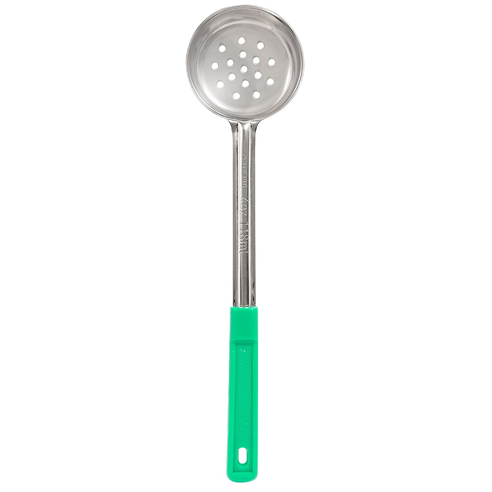 Browne 4 oz Solid Food Portioner, 10 3/4 in, Green (5757441)