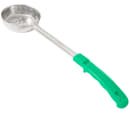 Browne 4 oz Solid Food Portioner, 10 3/4 in, Green (5757441) thumbnail 2