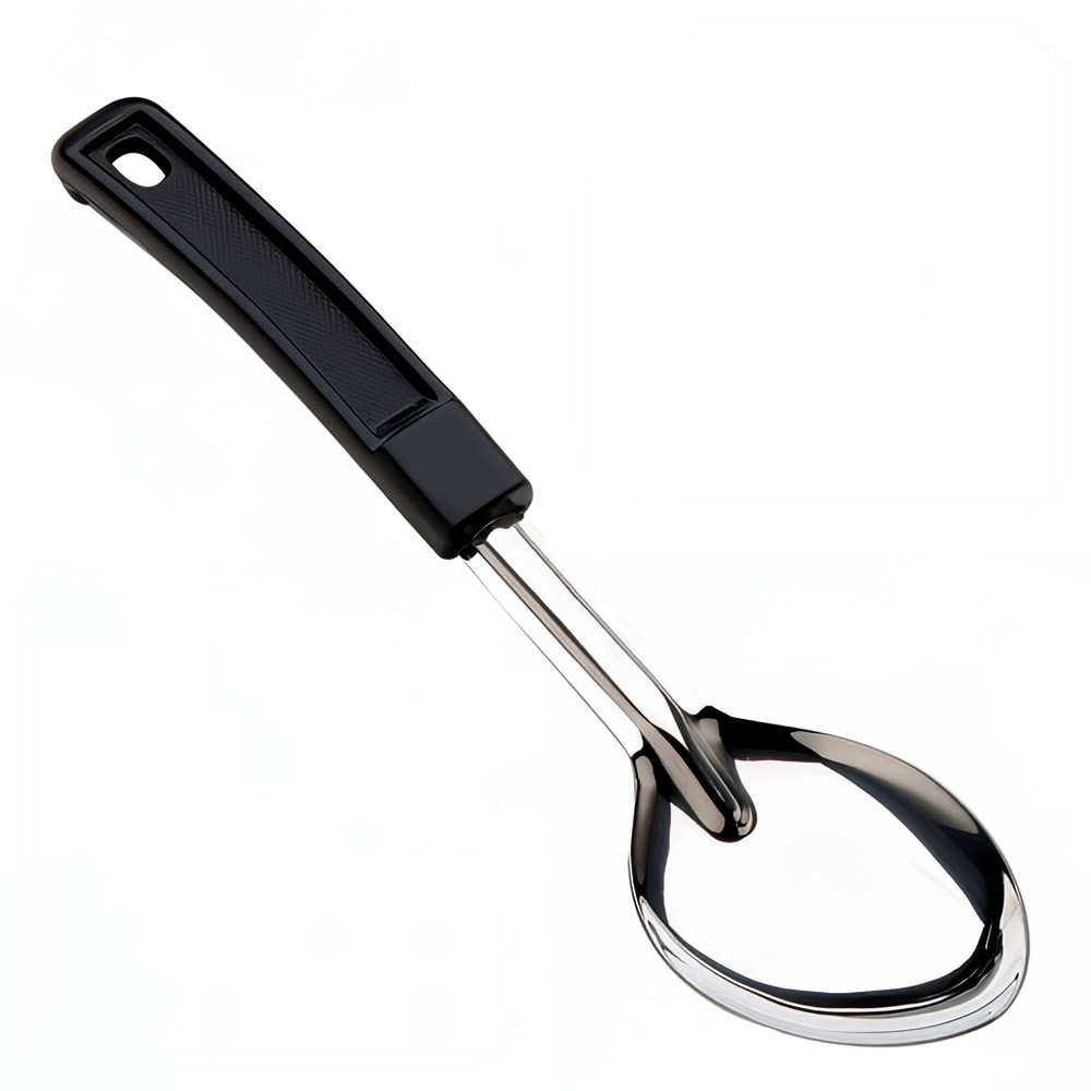 Browne Stainless Steel Serving Spoon, Plastic Handle 11" Solid (572311)