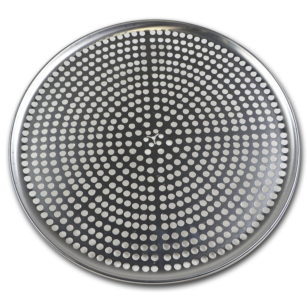 Browne Perforated Pizza Plate, 15" Diameter, 1 mm Gauge Aluminum (575355)