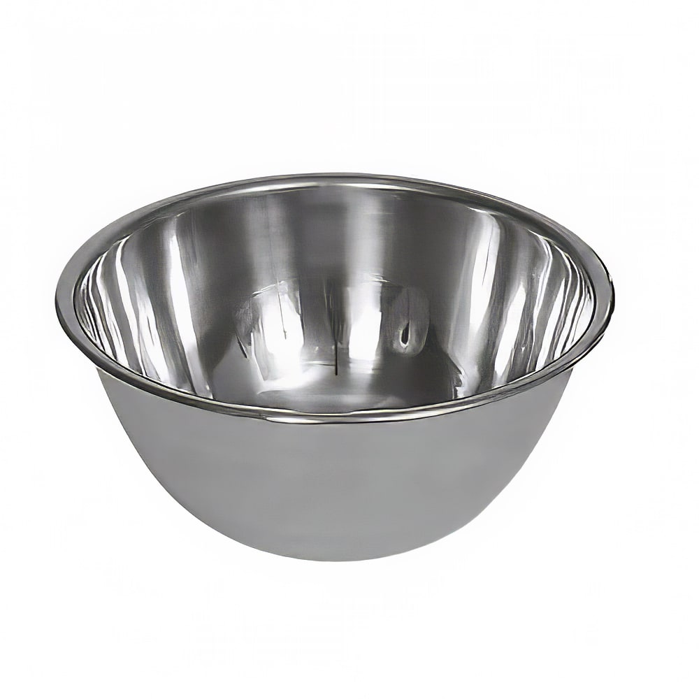 Browne 4 qt Mixing Bowl, 9 3/4 in, Deep, 18/8 Stainless Steel (575904)
