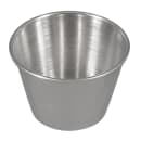 Browne 2 1/2 oz Sauce Cup - Mirror Finish, Rolled Edge, Stainless Steel (515059) thumbnail 3