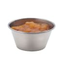 Browne 2 1/2 oz Sauce Cup - Mirror Finish, Rolled Edge, Stainless Steel (515059) thumbnail 5