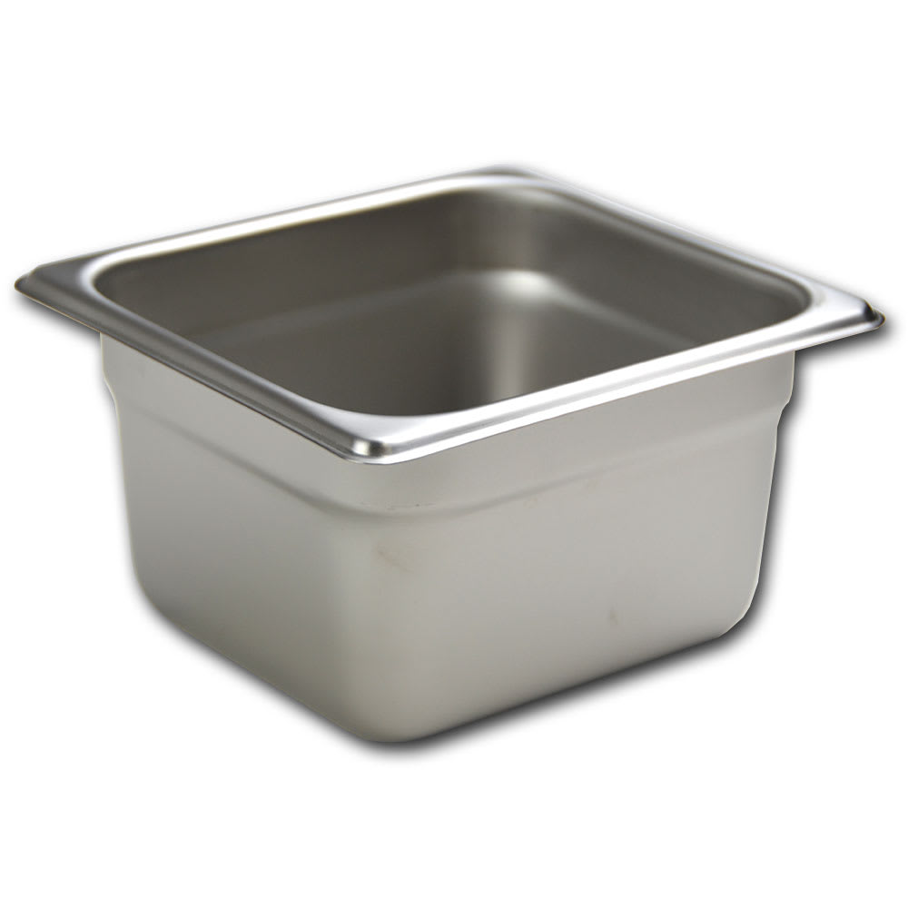 Browne Sixth Size Steam Pan, Stainless (5781604)