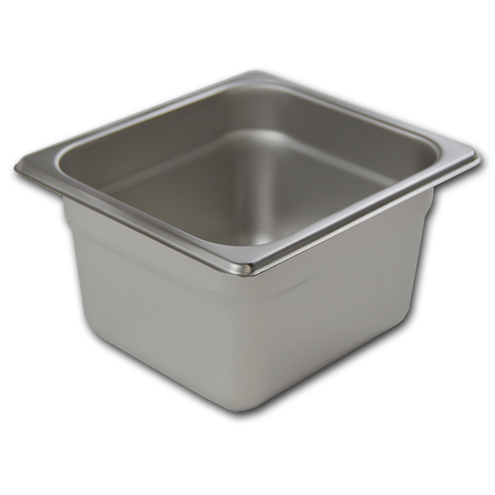 Browne Sixth Size Steam Pan, Stainless (98164)