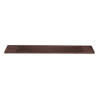 Browne Rectangular Bar Mat - 27" x 3 3/10", Rubber, Brown (57486812) thumbnail 2