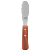 Browne Serrated Sandwich Spreader, Stainless w/ Wood Handle (574312) thumbnail 2