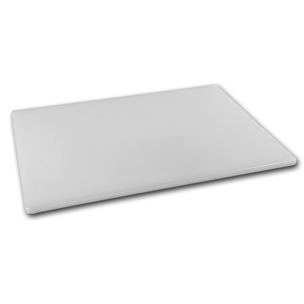 Browne Cutting Board, Med Density, 12 x 18 x 1/2 in, White (57361201)